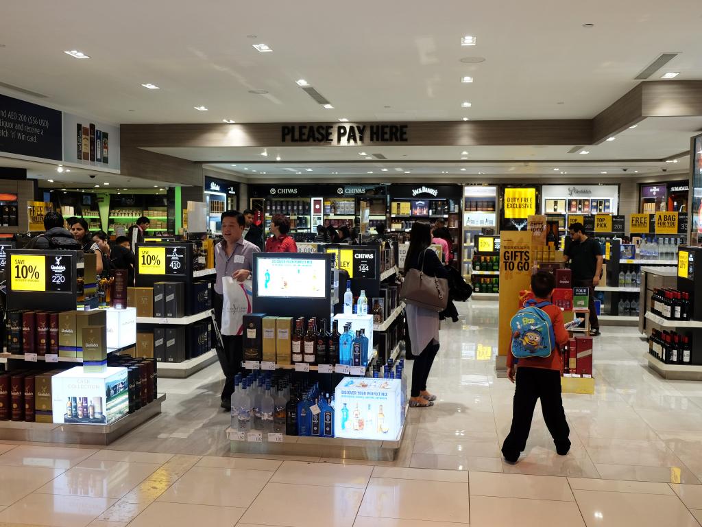 Stores with duty free goods