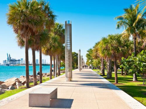 The South Pointe Park in Miami Beach